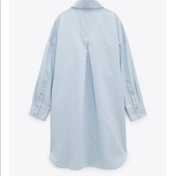 Zara Stripped Shirt Dress - Picture 6 of 9